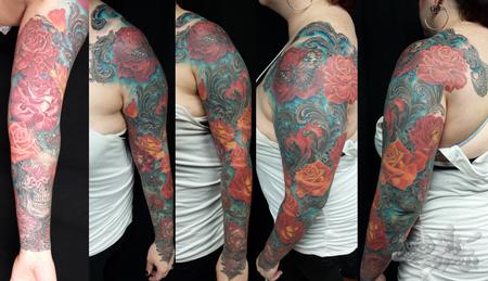 Tattoos - Rose Sleeve - 107868